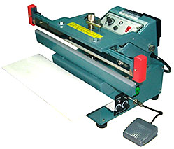 Heat Sealer - 12" Upper Jaw Automatic Table Top Foot Sealer, 5mm Seal